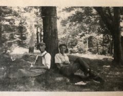Stone Barn mason Almon Manchester (left) and his brother, Warren