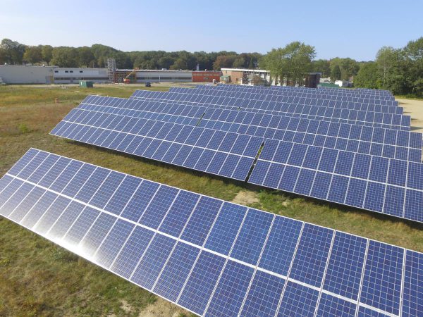 Geiger’s massive solar installation of 696 ground-mounted panels are expected to eliminate more than eight million pounds of carbon pollution over the 40-year projected lifespan of the array.