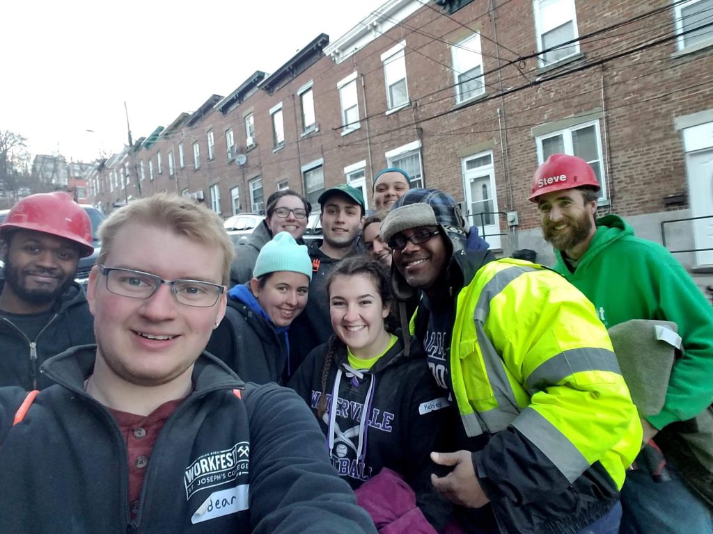 SJC students disperse nationwide to serve communities during Spring Break, as in this housing renovation project in Yonkers, NY. 