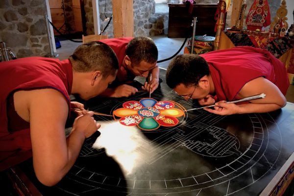 Tibetan Buddhist monks of Drepung Loseling Monastery visited the College in fall 2017. 
