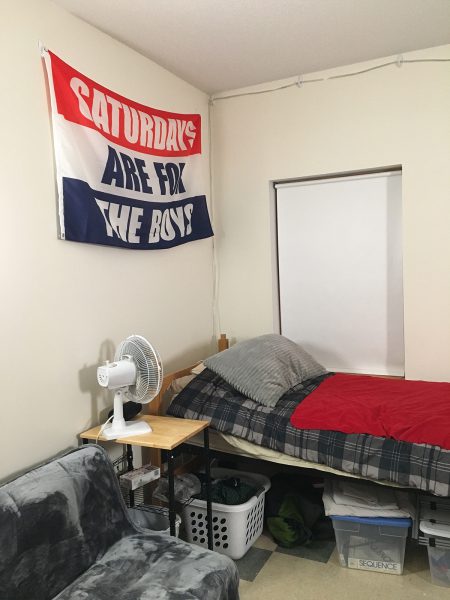 Spencer Wilkinson’s room in Suite M, Feeney Hall.