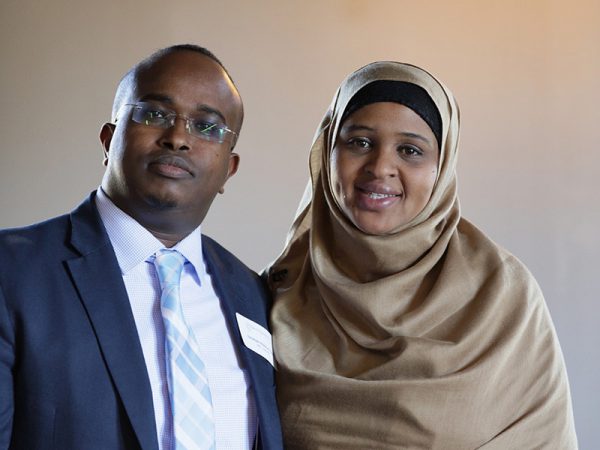 Hamdi Abdi BSN ’17 and husband Abdullahi Mukhtar Yousaf MBA ’18