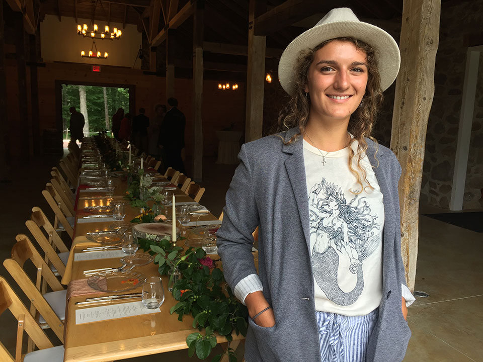 Elyse Caiazzo ’18 (Scarborough, ME), assistant director of the Institute for Local Food Systems Innovation (ILFSI)