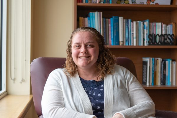 Shanna Webster '04, MBA '09, MSEd '20 in her office