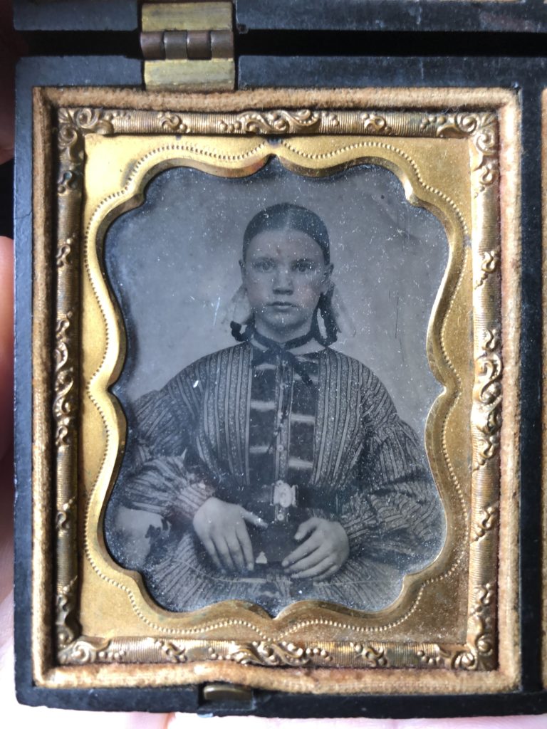  Tin type of Hester Berry Shaw (b.1837), great grandmother of Don Rich 